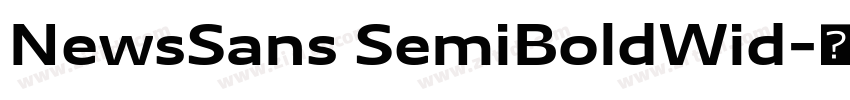 NewsSans SemiBoldWid字体转换